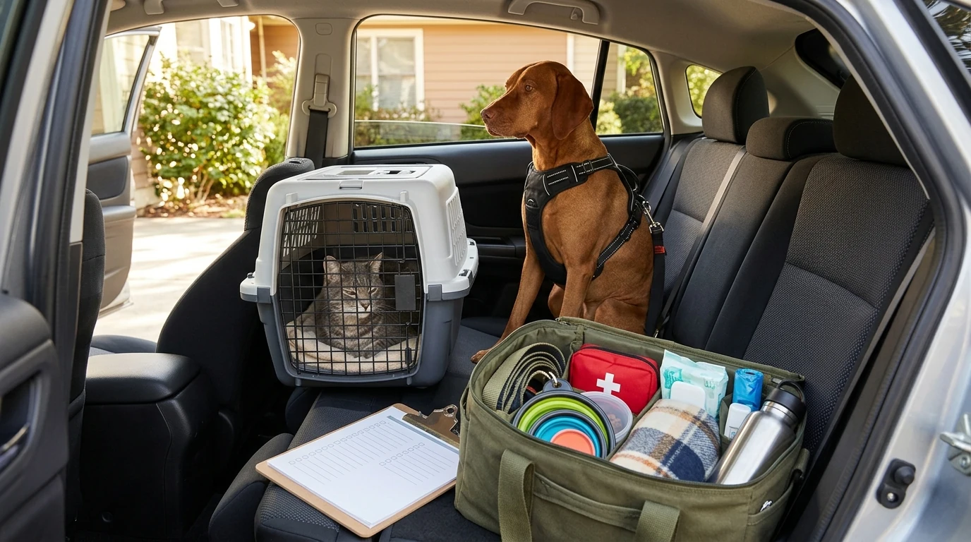 Pet Travel Essentials Checklist: Safe Trips for Dogs & Cats